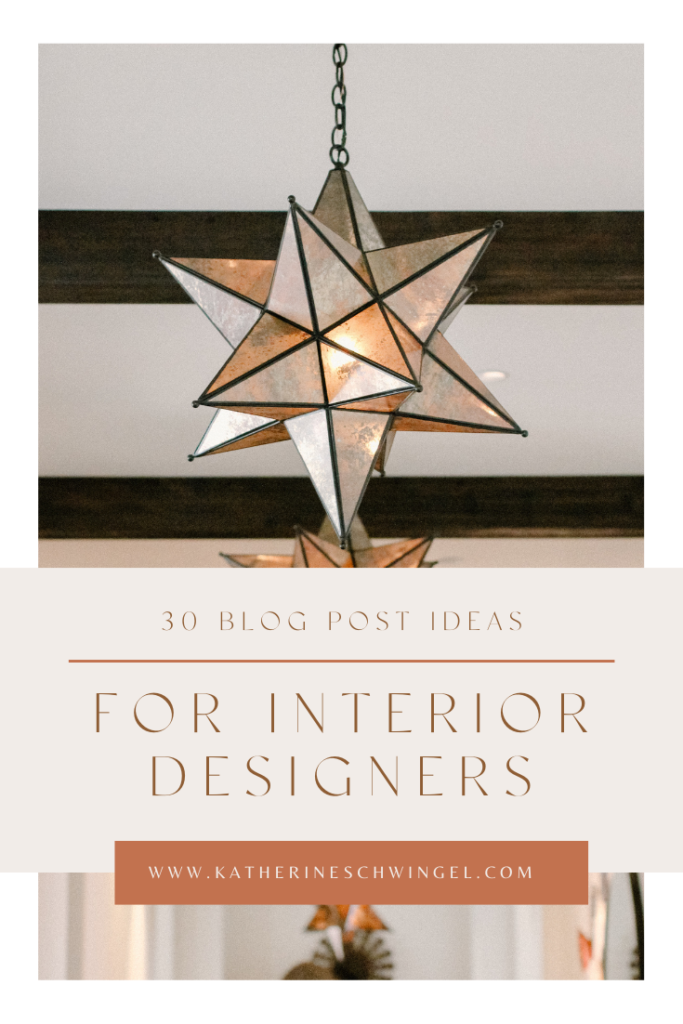 blog post ideas for interior designers